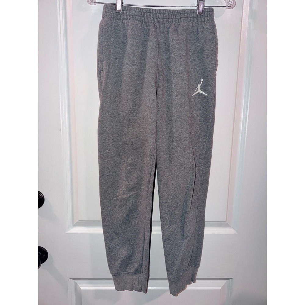 Kids Jordan‎ Gray Jogger Sweatpants (25X25) Size Large 12-13 Years Jumpman Logo